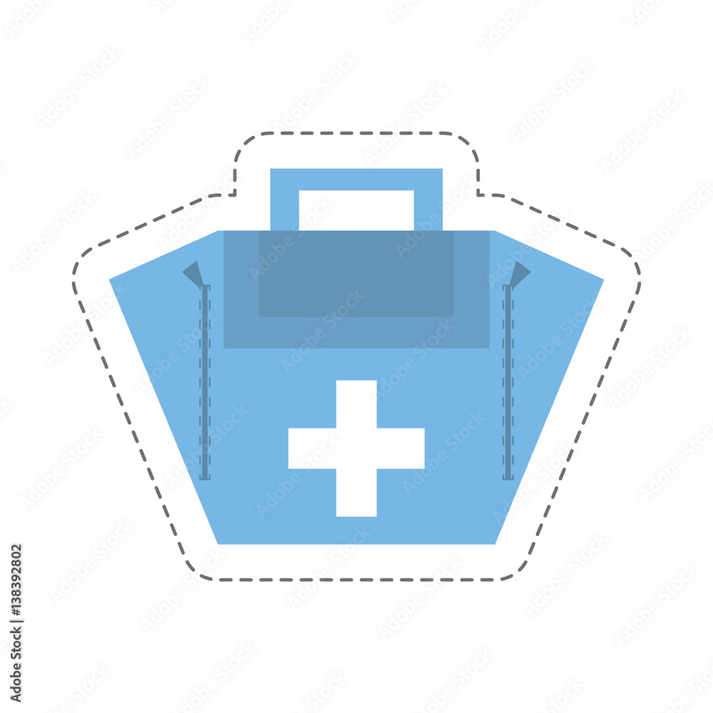 Obraz premium cartoon first aid kit case vector illustration eps 10