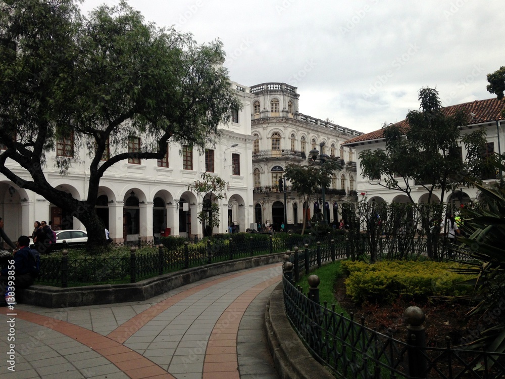 Fototapeta premium Palace in front to the park