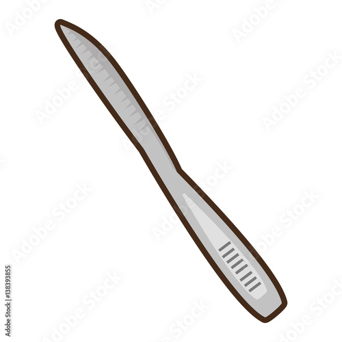 surgery scalpel equipment work vector illustration eps 10