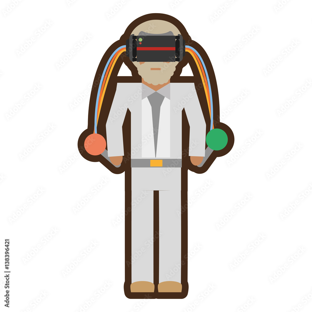 man with reality virtual headset vector illustration eps 10 man with reality virtual headset vector illustration eps 10