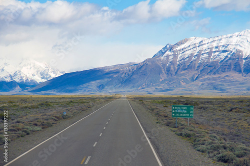 Argentina, Patagonia. Road in the mountains.