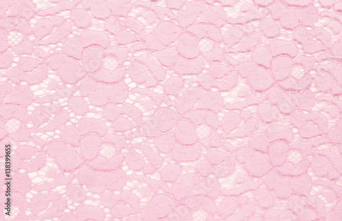 Pink floral lace