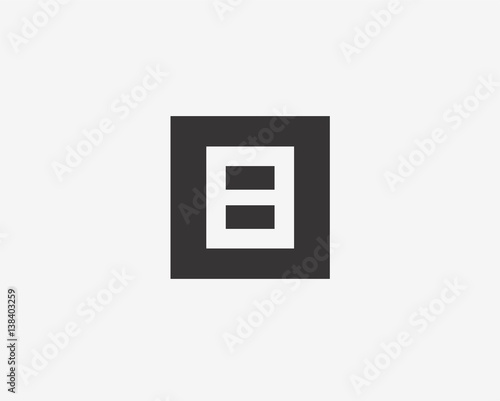 B Block logo . Vector logo template. Design elements.