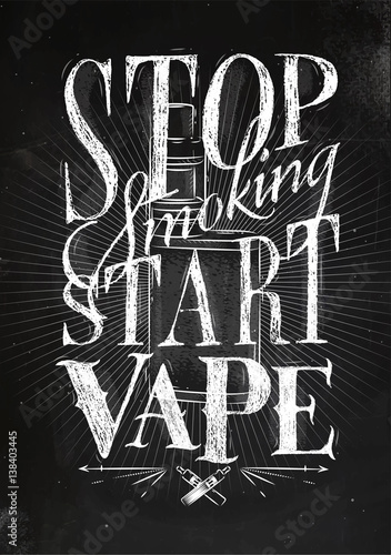 Poster start vape chalk