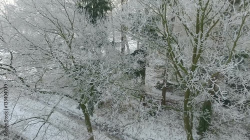 Wallpaper Mural Aerial shots of Dutch winter landscape, fields Torontodigital.ca