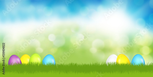 easter eggs festive green g...