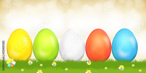 easter eggs festive green g...