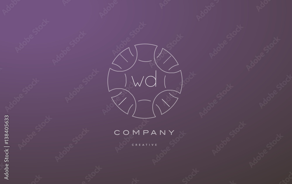 wd w d monogram floral line art flower letter company logo icon design wd w d monogram floral line art flower letter company logo icon design