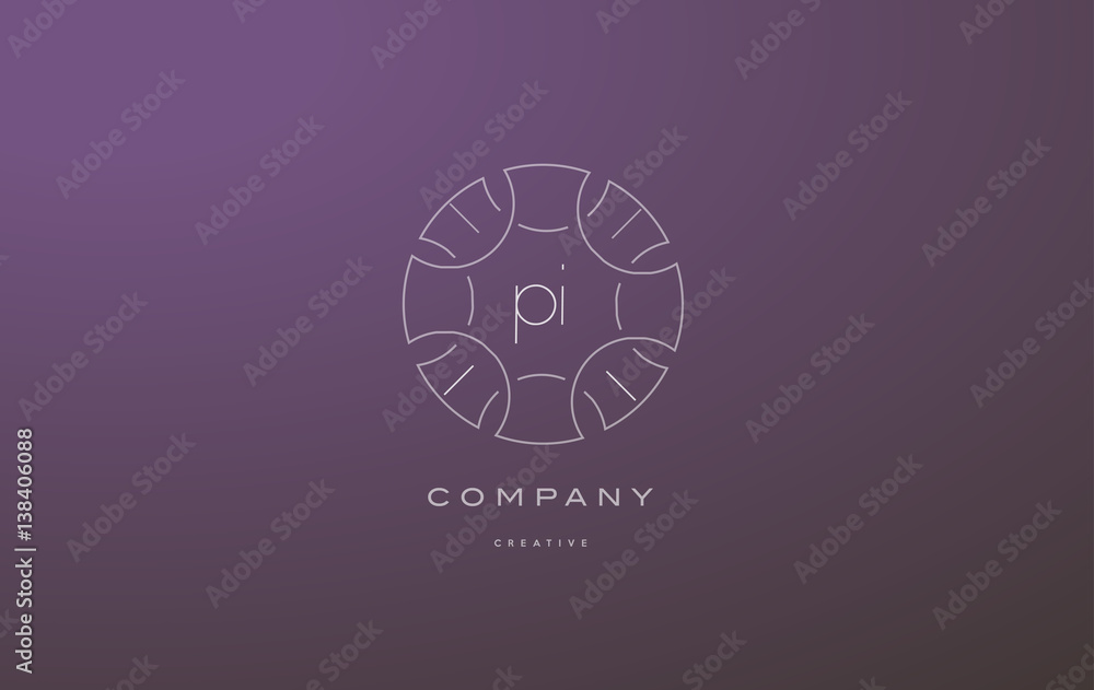 pi p i monogram floral line art flower letter company logo icon design pi p i monogram floral line art flower letter company logo icon design
