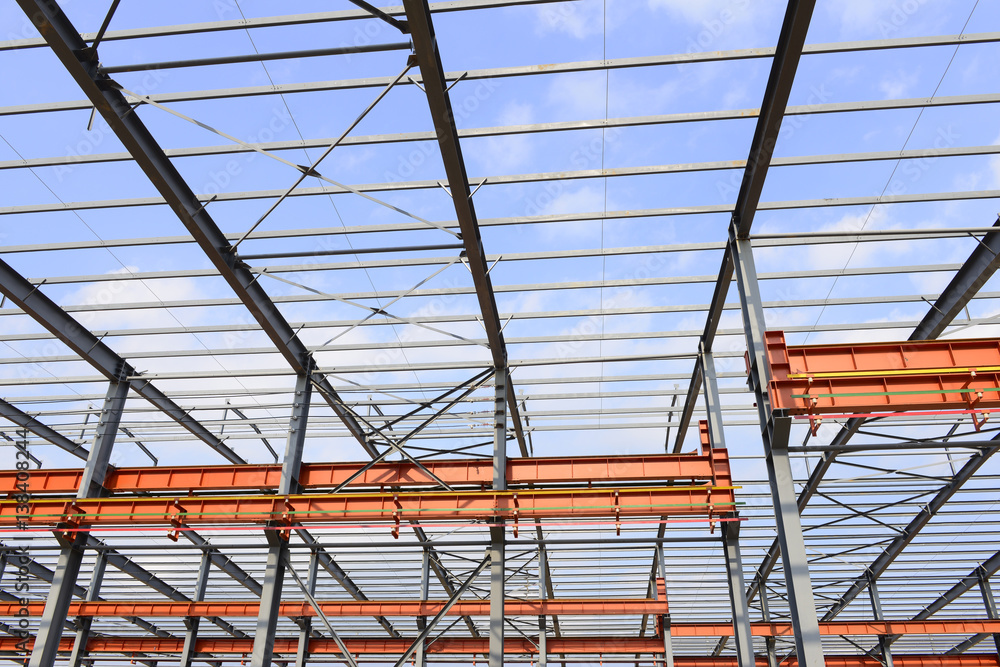 Steel structure workshop is under construction Steel structure workshop is under construction