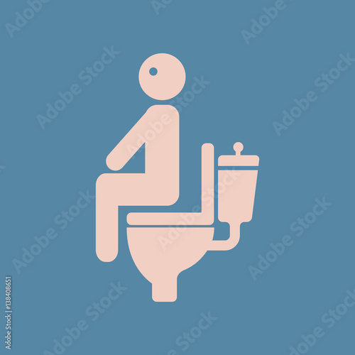 man with diarrhea