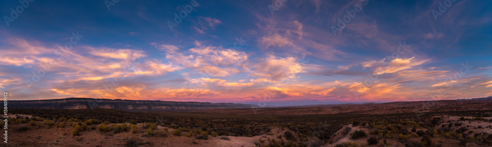 Kaiparowits Plateau Grand Staircase-Escalante Sunrise Panorama