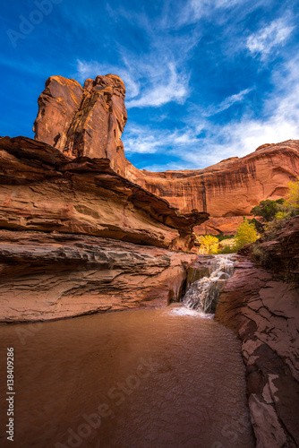 Small Waterfall in Coyote Gulch Grand Staircase Escalante National Monument