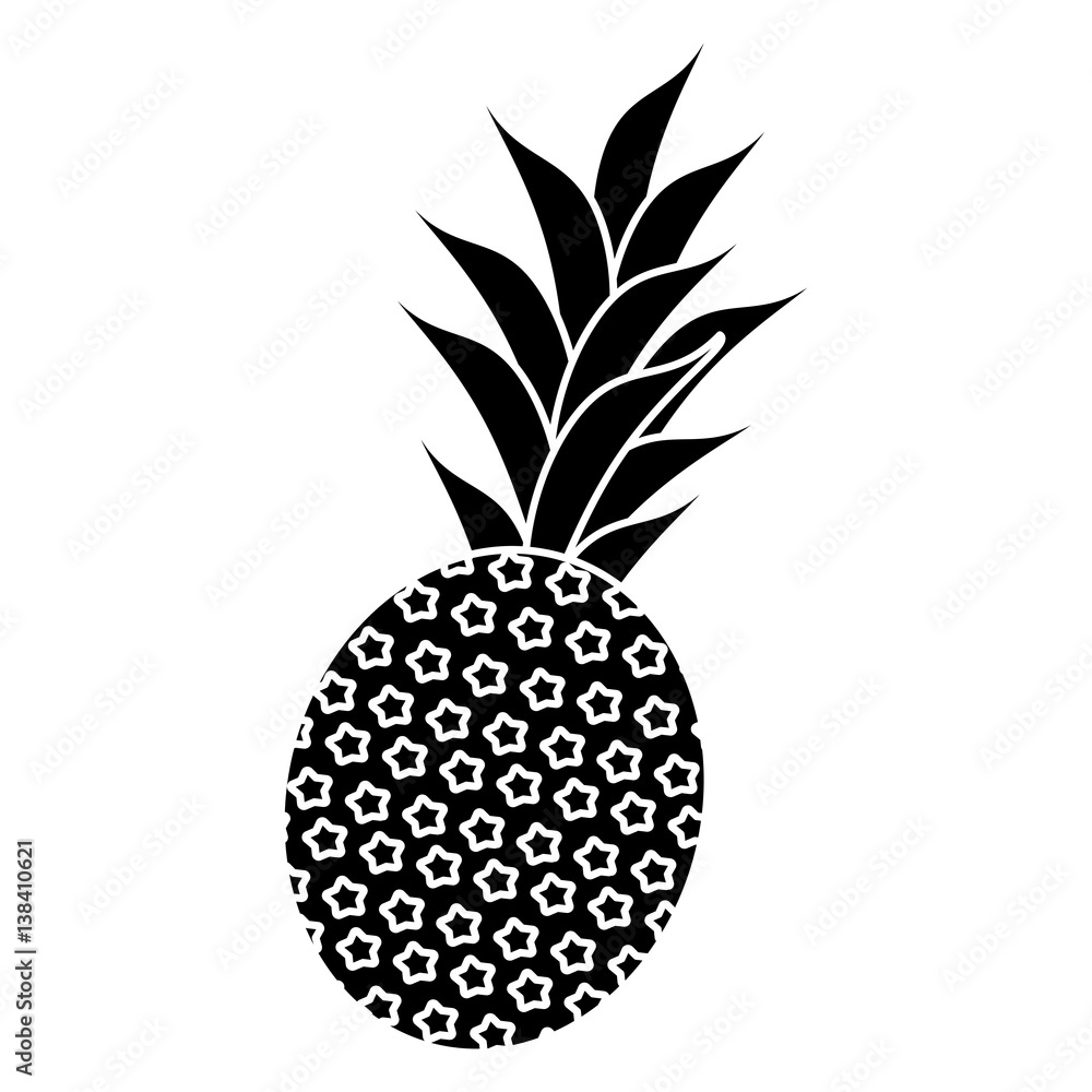 sweet pineapple tropical fruit pictogram vector illustration eps 10 sweet pineapple tropical fruit pictogram vector illustration eps 10