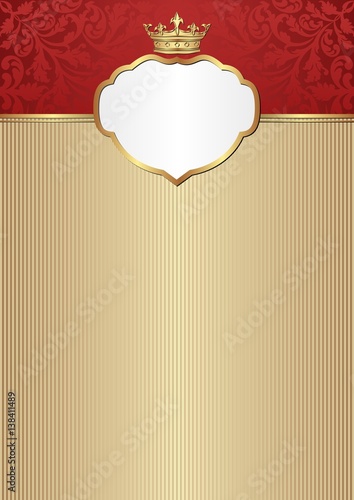 vintage background with royal frame