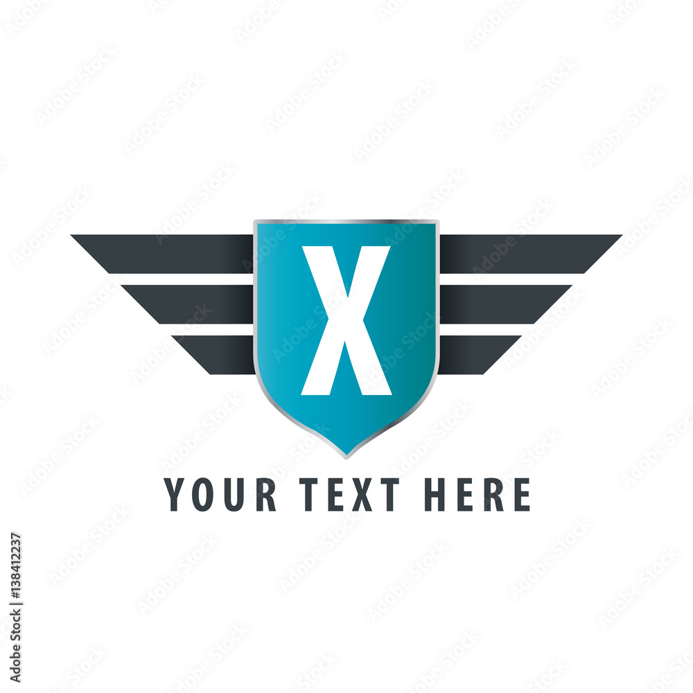Initial Letter X Shield Icon Design Logo Template Initial Letter X Shield Icon Design Logo Template