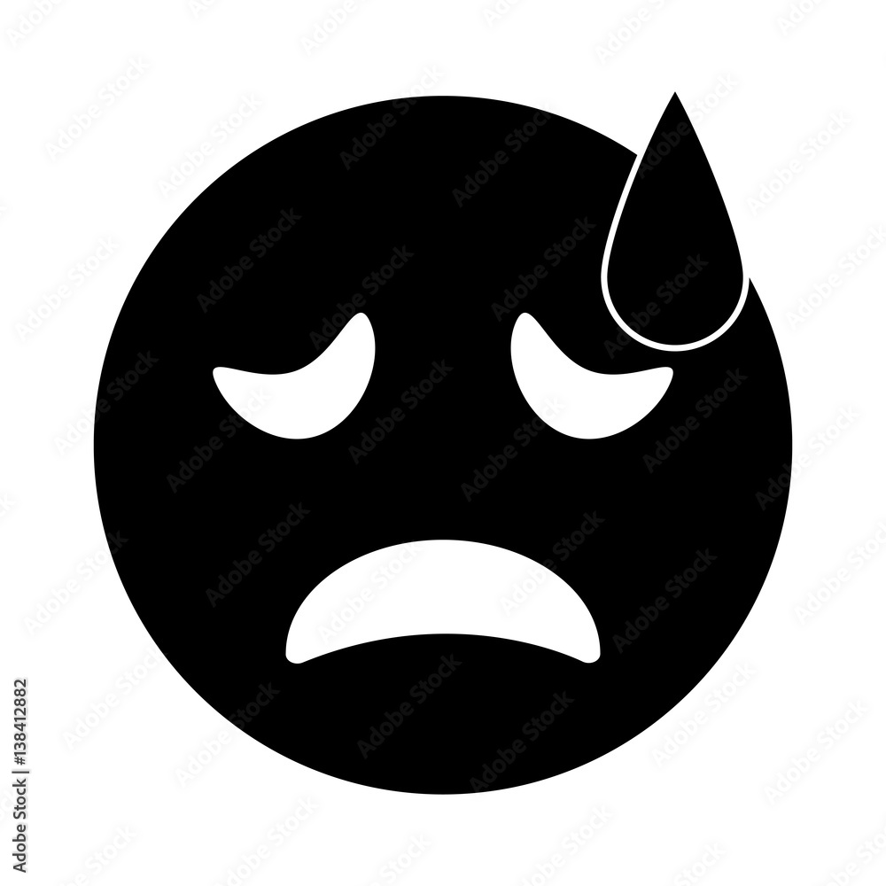 crying face emoticon funny pictogram vector illustration eps 10 crying face emoticon funny pictogram vector illustration eps 10