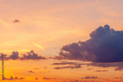 Texture, background. Clouds sunset dawn