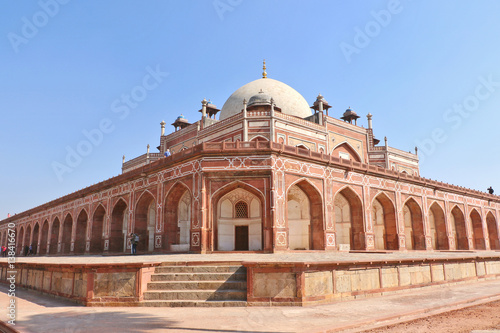  Mughal Emperor Humayun tomb in New Delhi, India was commissioned by his wife Bega Begum in 1569-70, designed by Persian architect Mirak Mirza. Many Mughal rulers lie buried here. © mds0