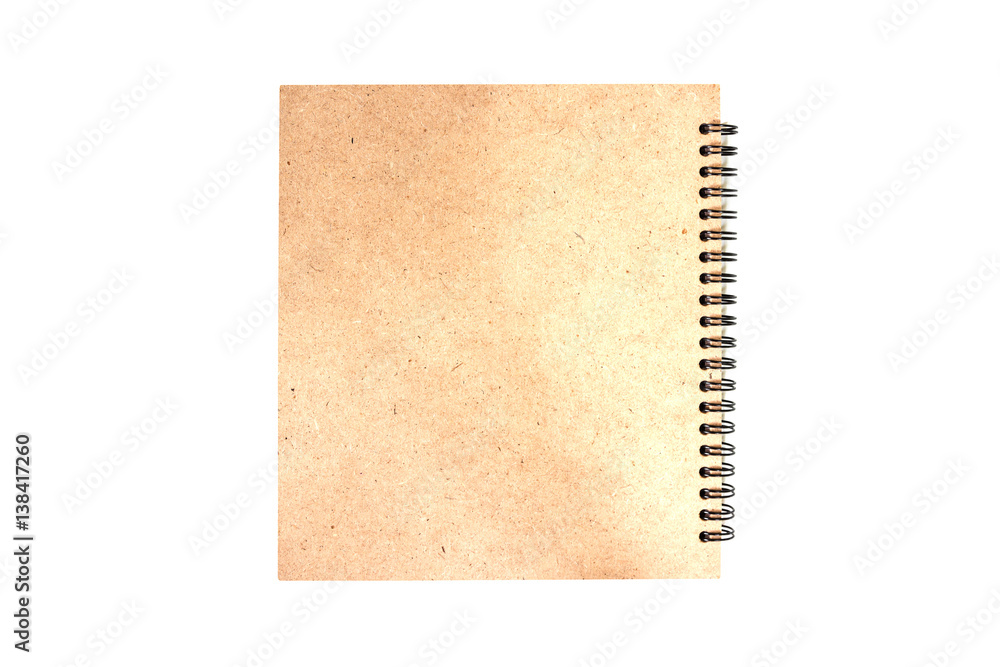 note book isolate on white background note book isolate on white background