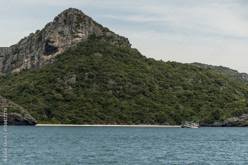 Obraz premium Thailand Beautiful paradise Beach green blue Ang Thong National Marine Park