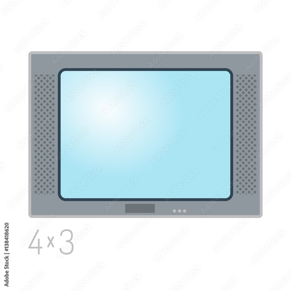 TV screen lcd monitor template electronic device technology digital size diagonal display and video modern plasma home computer vector illustration. TV screen lcd monitor template electronic device technology digital size diagonal display and video modern plasma home computer vector illustration.