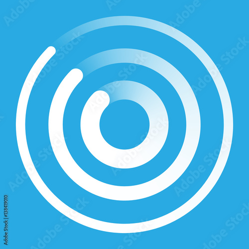 radar abstract icon symbol vector illustration