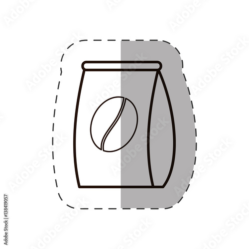 bag coffee bean fresh line vector illustration eps 10