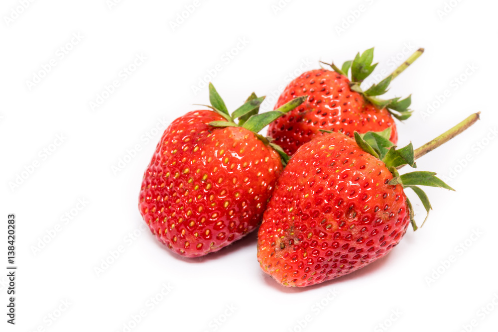Red berry strawberry isolated on white background Red berry strawberry isolated on white background