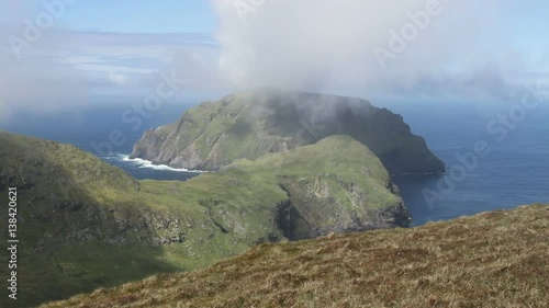 Isle of Soay viewed from Hirta St Kilda Scotland
