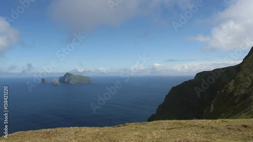 Isle of Boreray viewed from Hirta St Kilda Scotland
