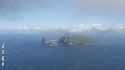 Isle of Boreray viewed from Hirta St Kilda Scotland
