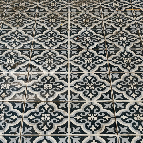 Old Ceramic tiles floor