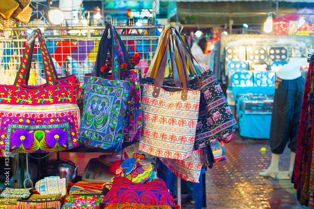 Fototapeta premium Thailand night market overview