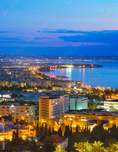 Top view of Thessaloniki, Greece