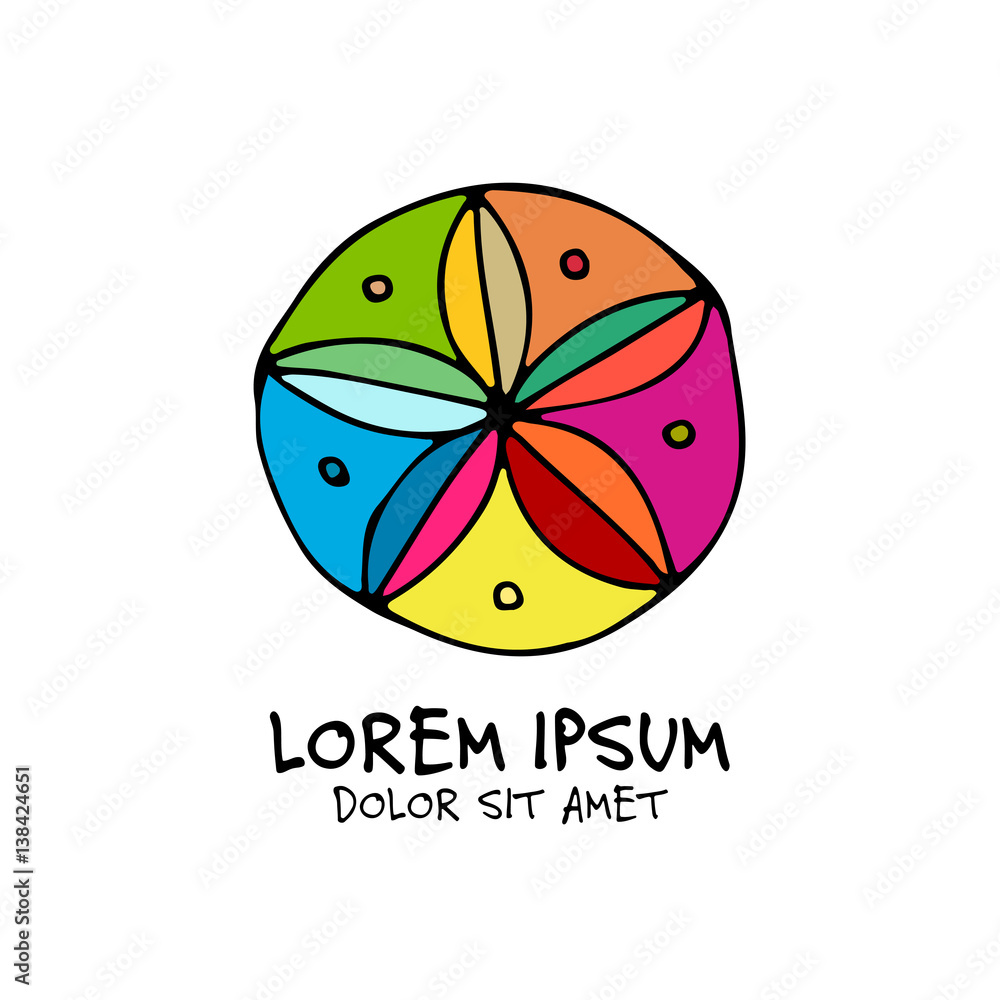 Abstract circle design element, colorful background Abstract circle design element, colorful background