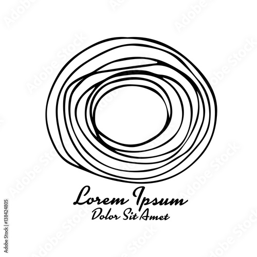 Abstract circle design element, colorful background