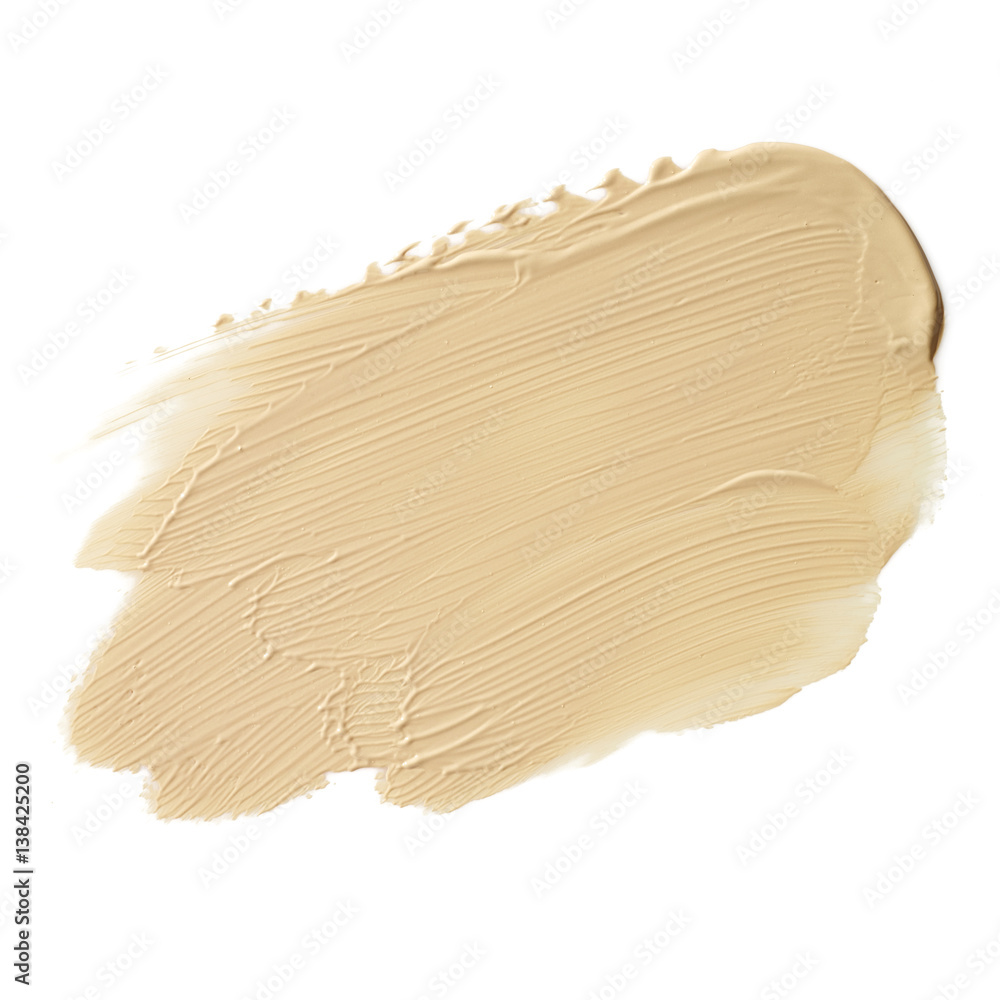 Make up base foundation smudge on background Make up base foundation smudge on background