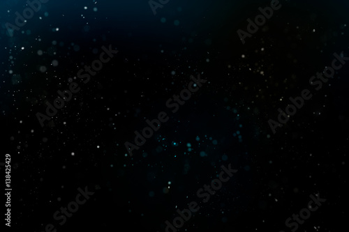 Abstract Dust Particle Background with Light Leak with Narrow Depth of Field photo