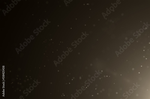 Abstract Dust Particle Background with Light Leak with Narrow Depth of Field