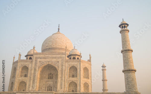Scenic Taj Mahal temple