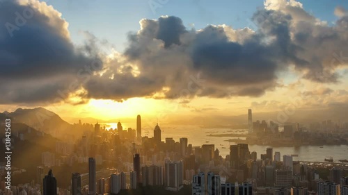 cityscape Timelapse in Hong Kong