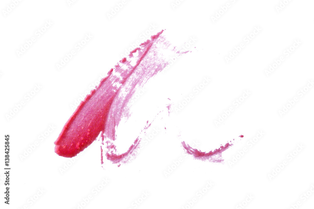 Red color lip gloss paint on background Red color lip gloss paint on background