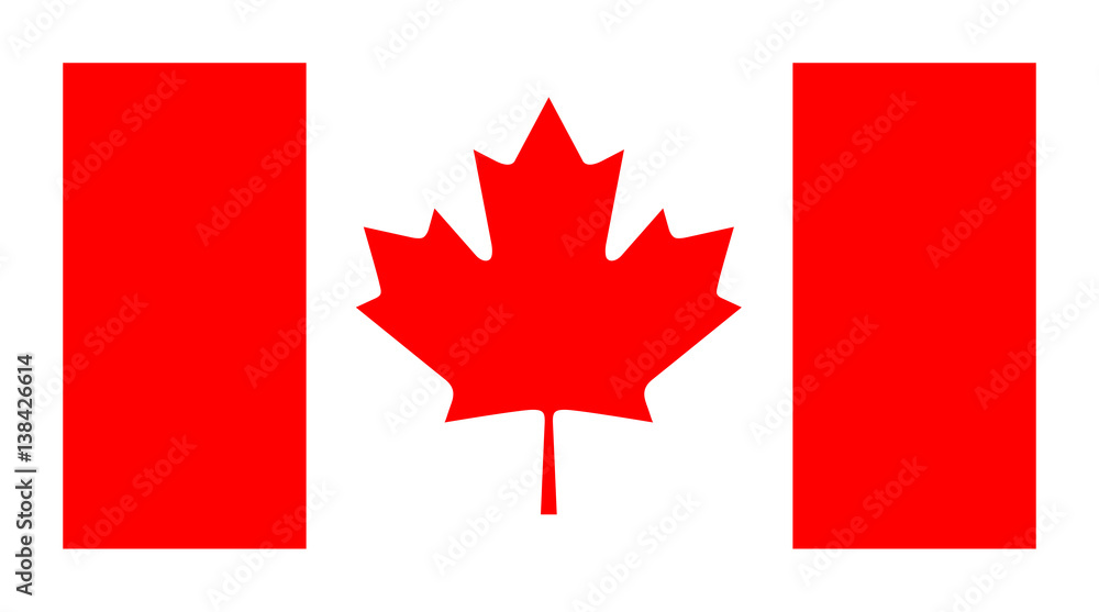 Vector official flag of Canada Vector official flag of Canada