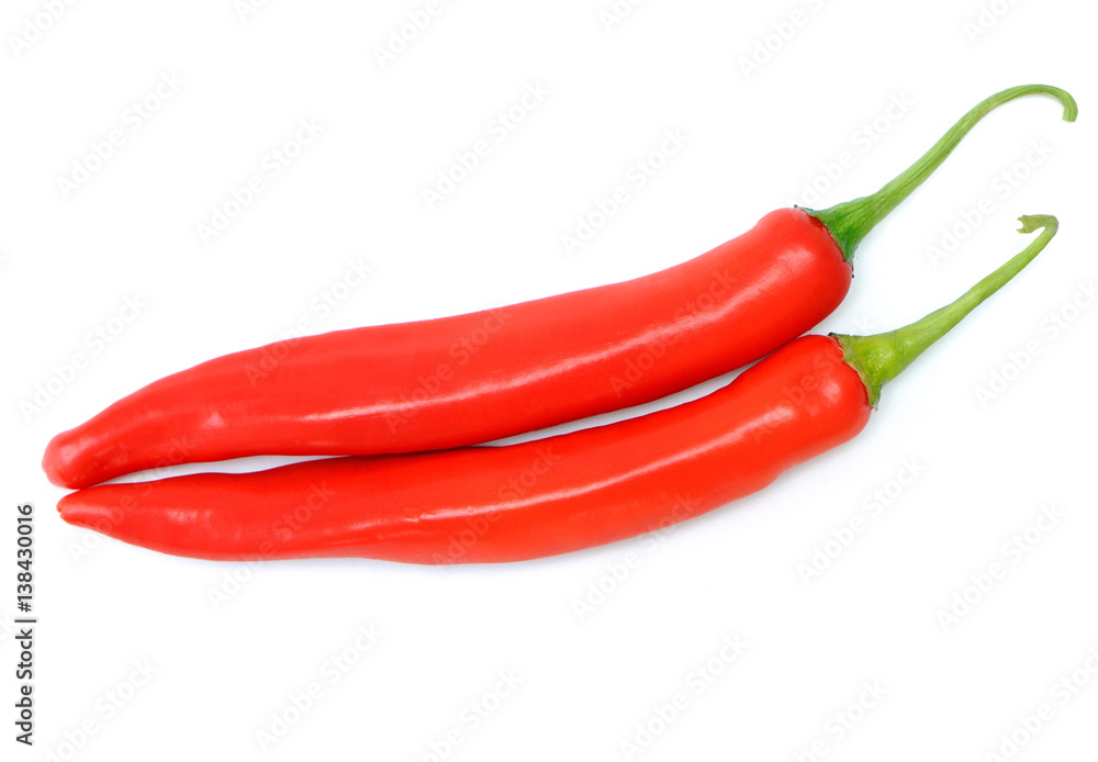 chilli pepper isolated on a white background