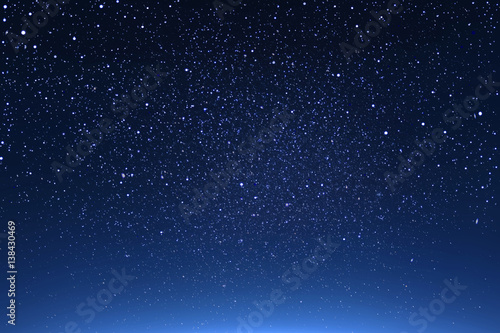Night sky with the star