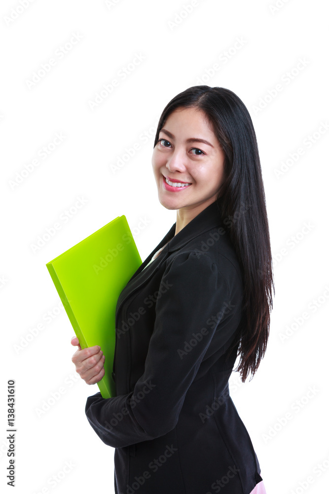 Happy businesswoman looking at camera, isolated on white background. Happy businesswoman looking at camera, isolated on white background.