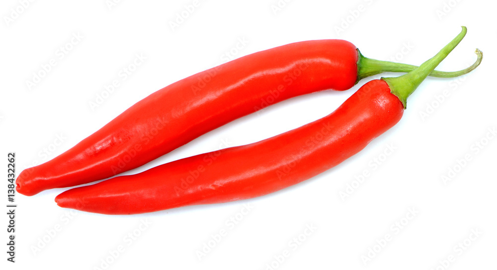chilli pepper isolated on a white background