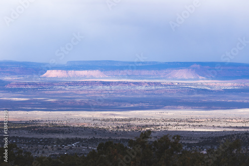 Mesas in the desert