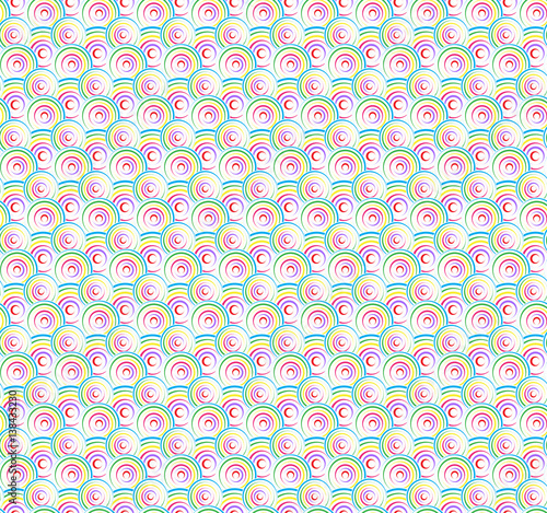 colorful circles geometric pattern